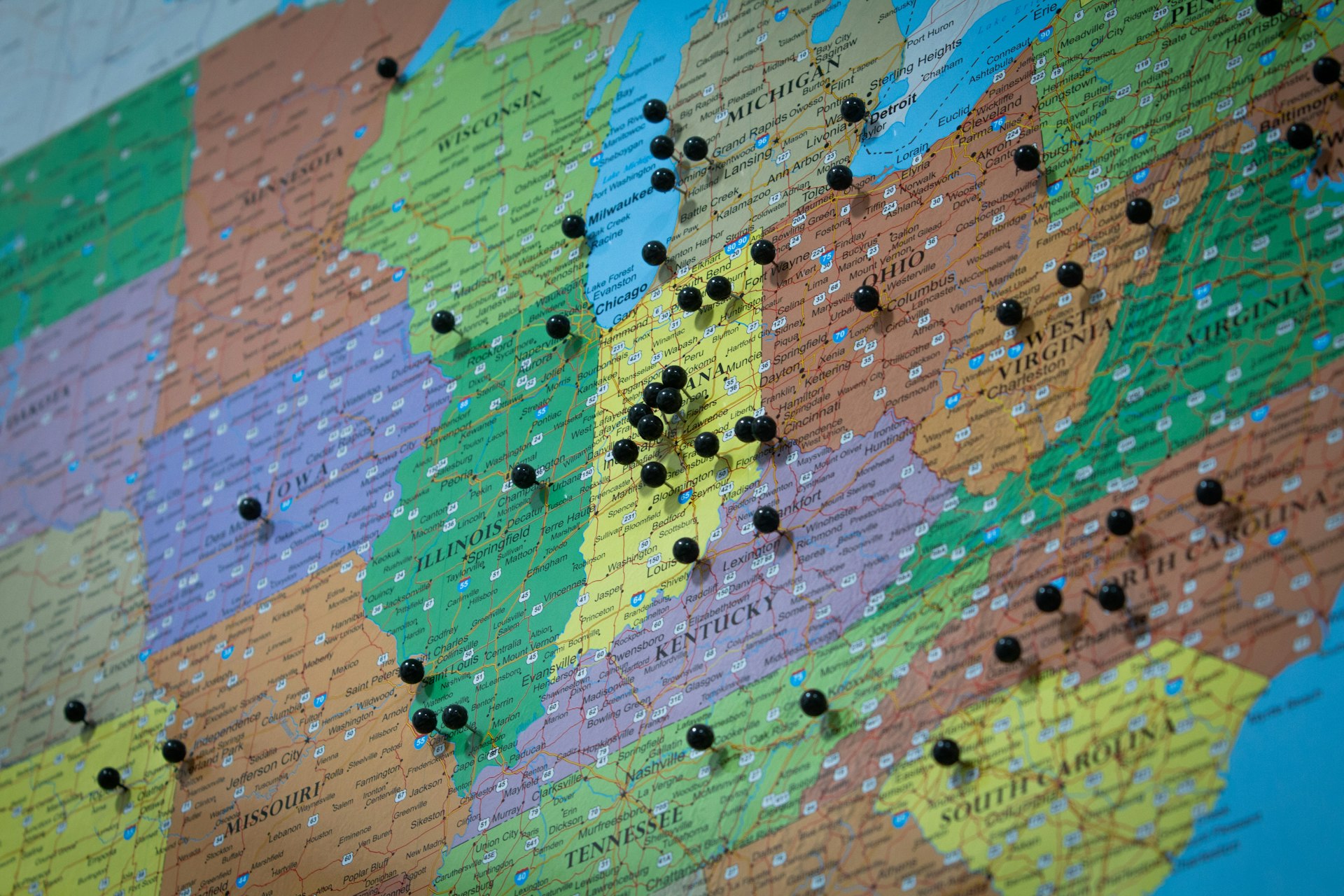 green and brown abstract painting